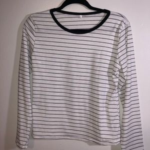 Black and white striped shirt